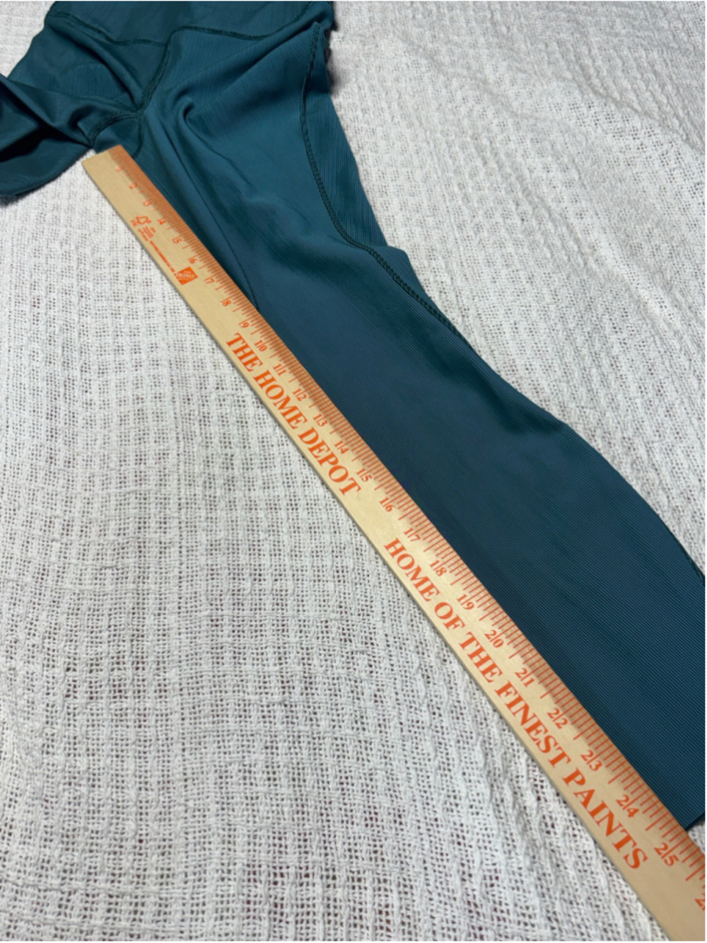 Lululemon Base Pace High-Rise Tight 25" Ribbed SZ 2 Green Jasper Blue Chill GUC - Picture 5 of 10